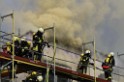 Dachstuhlbrand Koeln Poll Geislarerstr P099